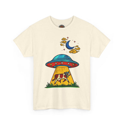 Alien UFO Cow Abduction T-Shirt