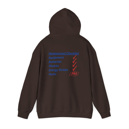 Paranormal Checklist Hoodie — Ghost Hunter Hooded Sweatshirt