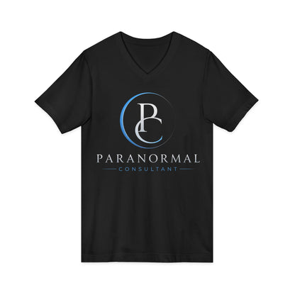 Paranormal Consultant V-Neck Tee — 'Paranormal Consultant' Logo Shirt