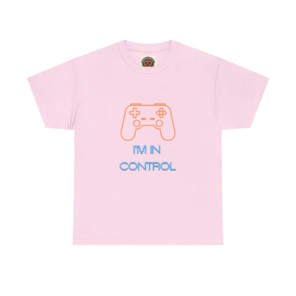 Gamer Controller Tee — "I'm In Control" Retro Neon Video Game T‑Shirt