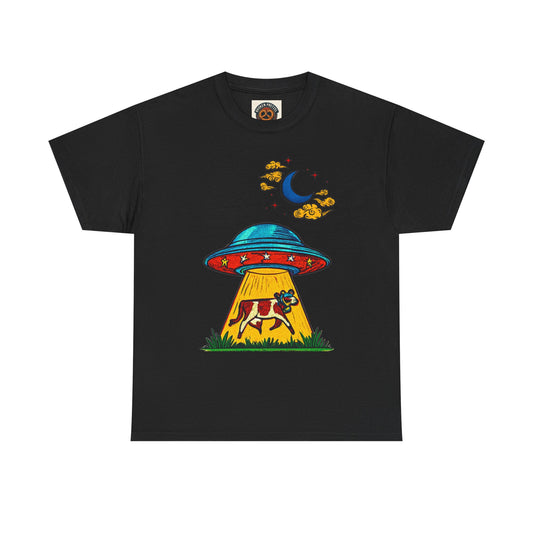 Alien UFO Cow Abduction T-Shirt