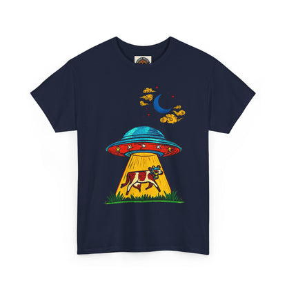 Alien UFO Cow Abduction T-Shirt