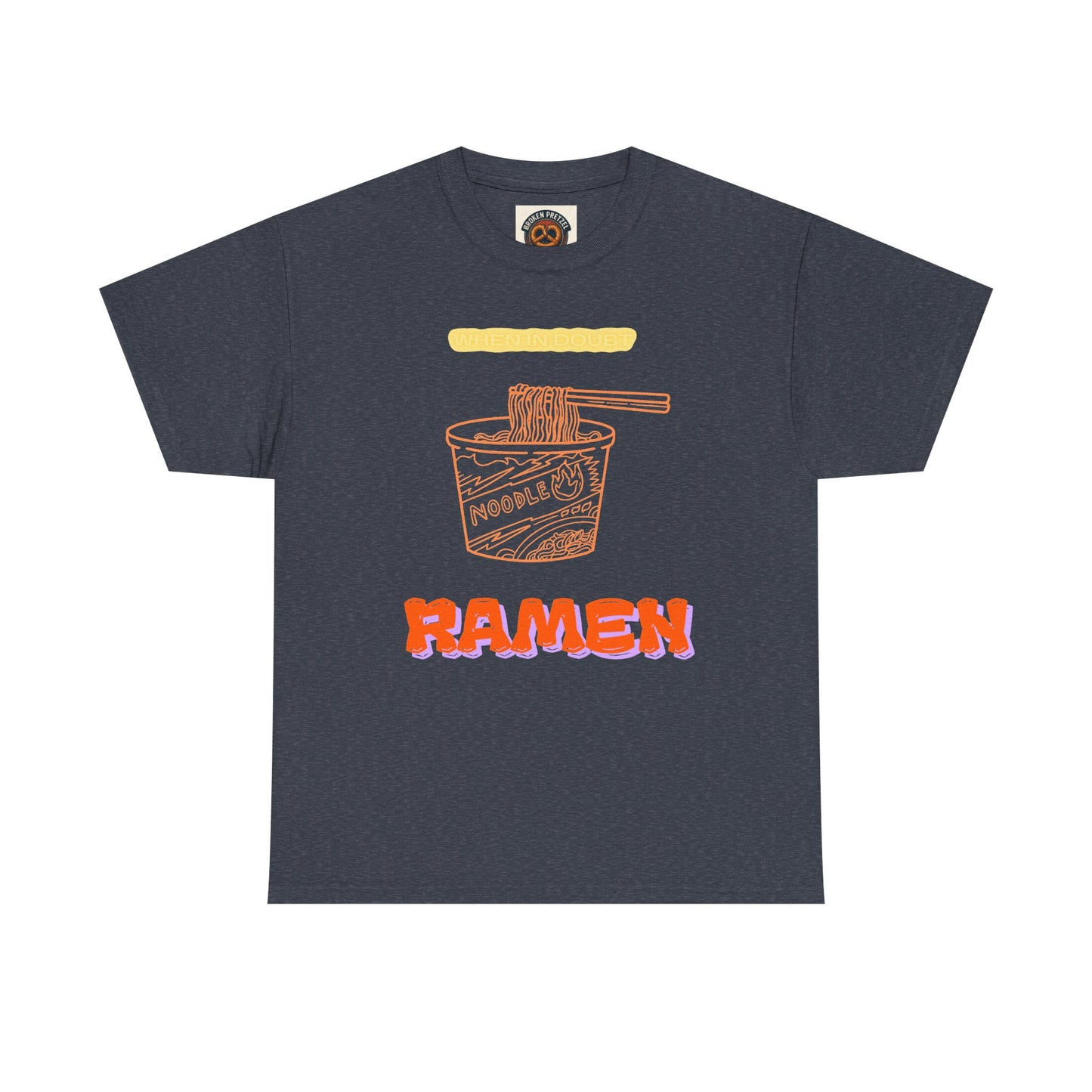 Ramen Cup Graphic Tee – Retro Noodle Illustration Casual T-Shirt