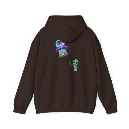 Alien UFO Hoodie — Cute Alien Abduction Graphic Pullover