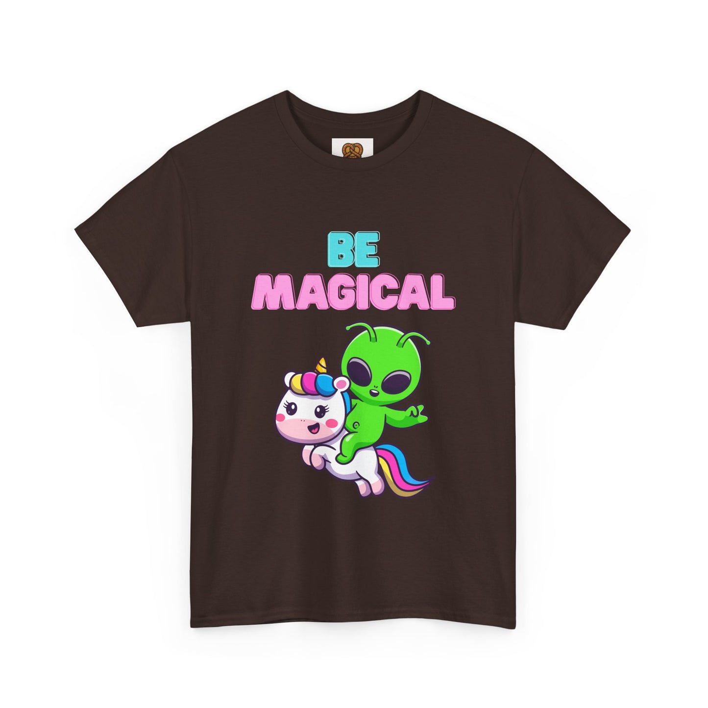 Be Magical Alien Riding Unicorn T-Shirt — Cute Kawaii Graphic Tee