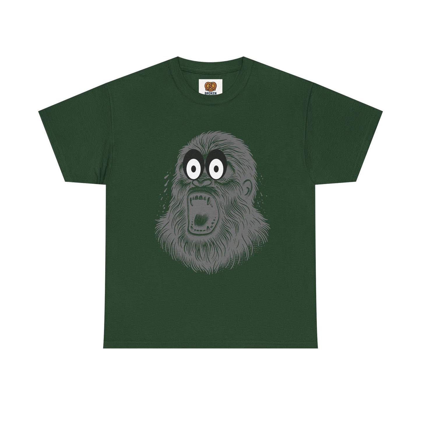 Screaming Ape Graphic Tee — Retro Monochrome Primate Design