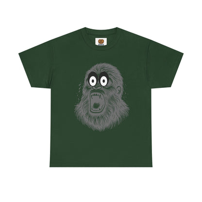 Screaming Ape Graphic Tee — Retro Monochrome Primate Design