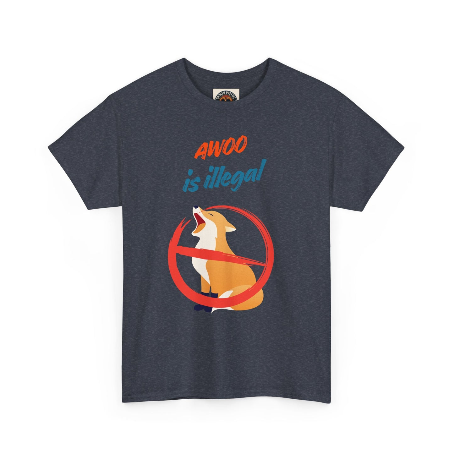 Graphic Tee — "Awoo Is Illegal" Corgi Protest Shirt