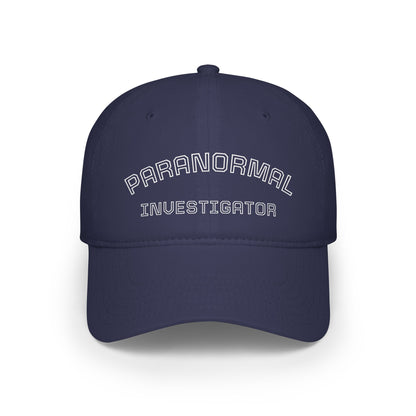Paranormal Investigator Baseball Cap — Embroidered Ghost Hunting Hat