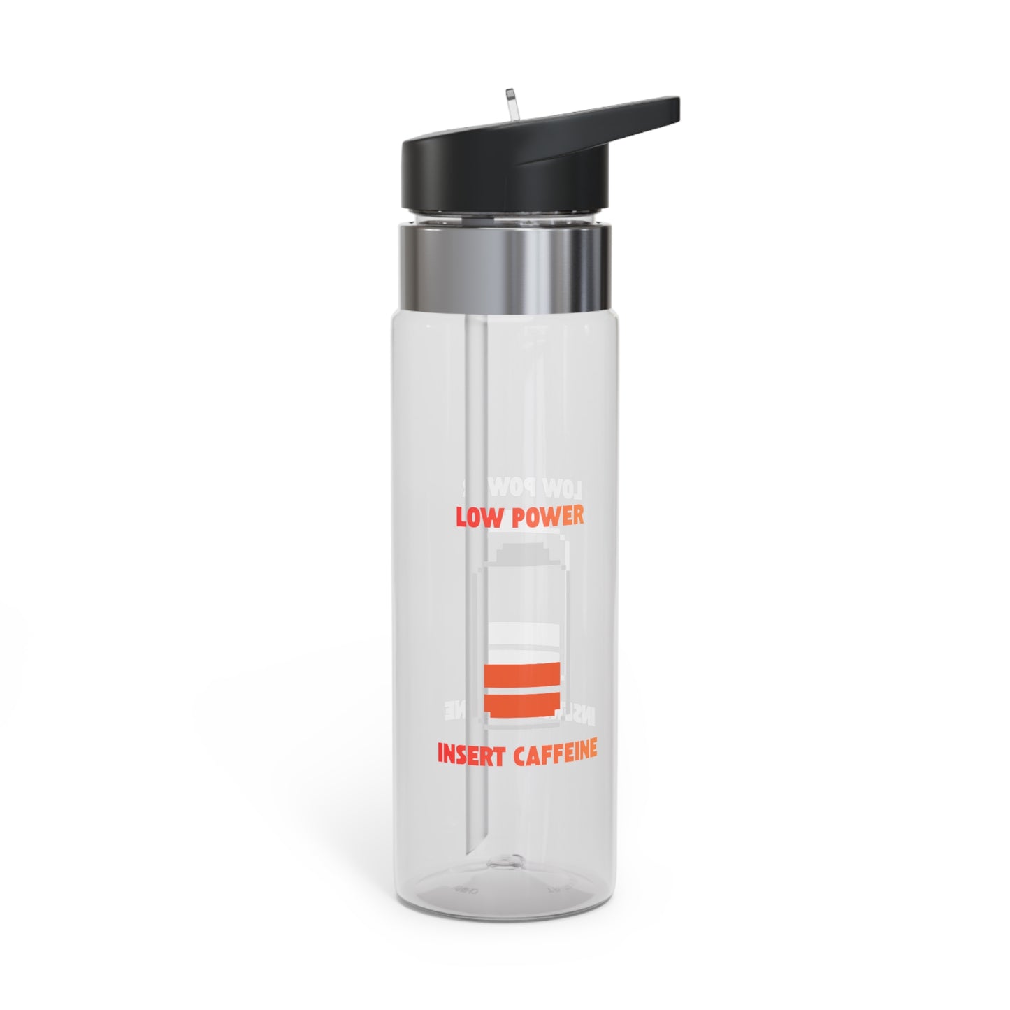 20oz Tritan Sport Bottle — 'Low Power / Insert Caffeine' Printed Hydration Bottle