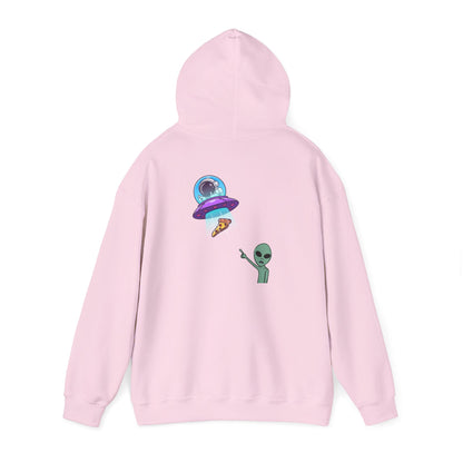 Alien UFO Hoodie — Cute Alien Abduction Graphic Pullover