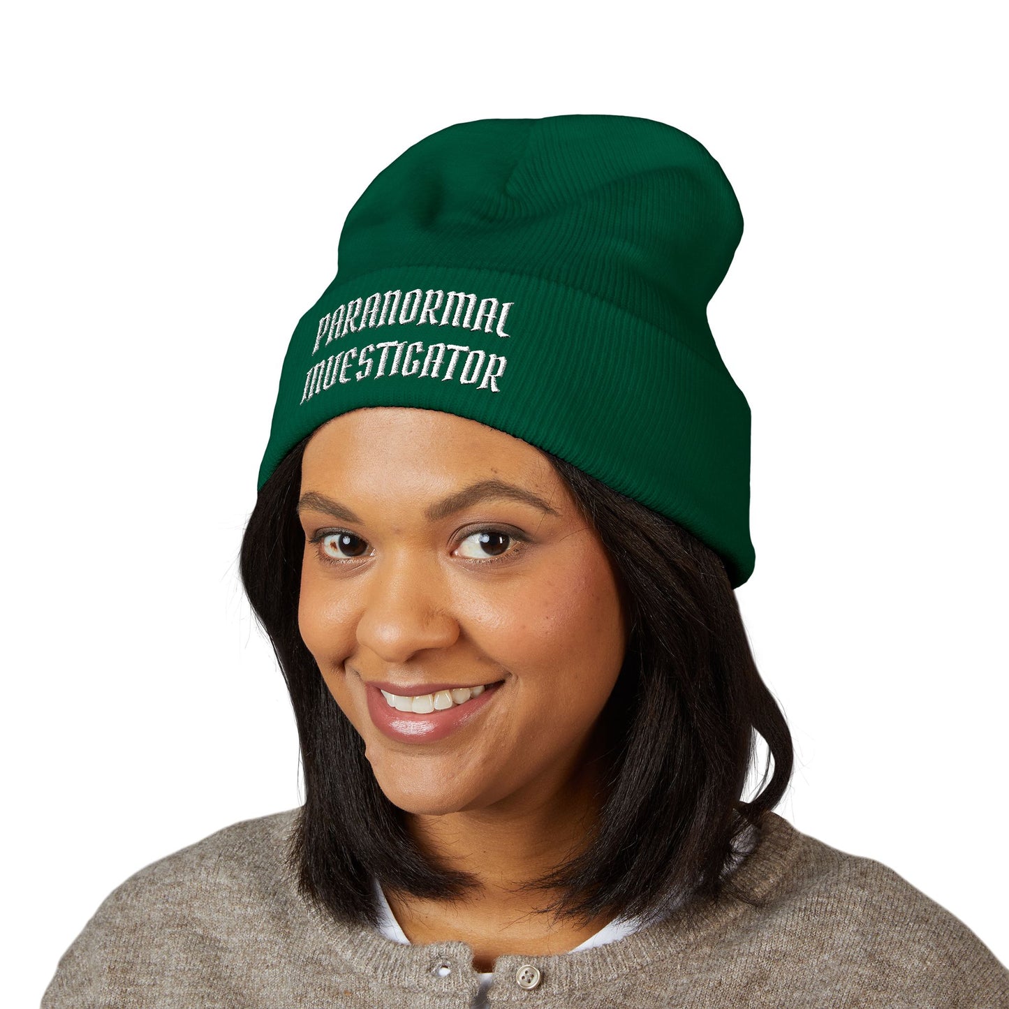 Paranormal Investigator Embroidered Beanie