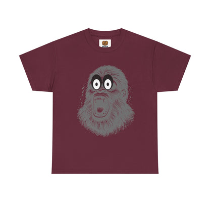 Screaming Ape Graphic Tee — Retro Monochrome Primate Design