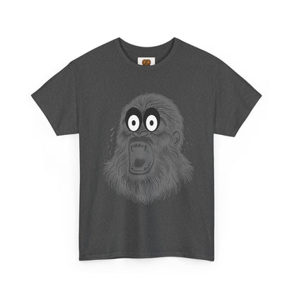 Screaming Ape Graphic Tee — Retro Monochrome Primate Design