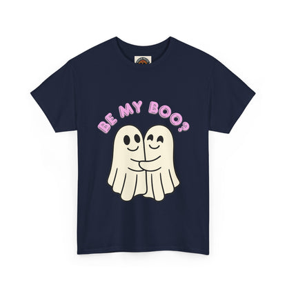 Be My Boo? Ghost Couple Tee — Cute Halloween Couples T‑Shirt