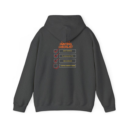 Hunting Checklist Hoodie — Funny Ghost Hunt Crewneck Sweatshirt