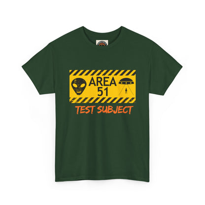 Area 51 Test Subject T-Shirt — Alien Warning Graphic Tee