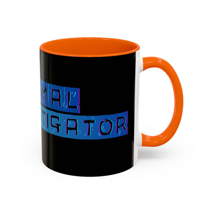 Paranormal Investigator Accent Coffee Mug – Blue Ribbon Design (11/15oz)