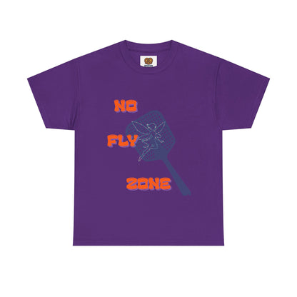 No Fly Zone T‑Shirt — Retro Mosquito Swatter Graphic Tee