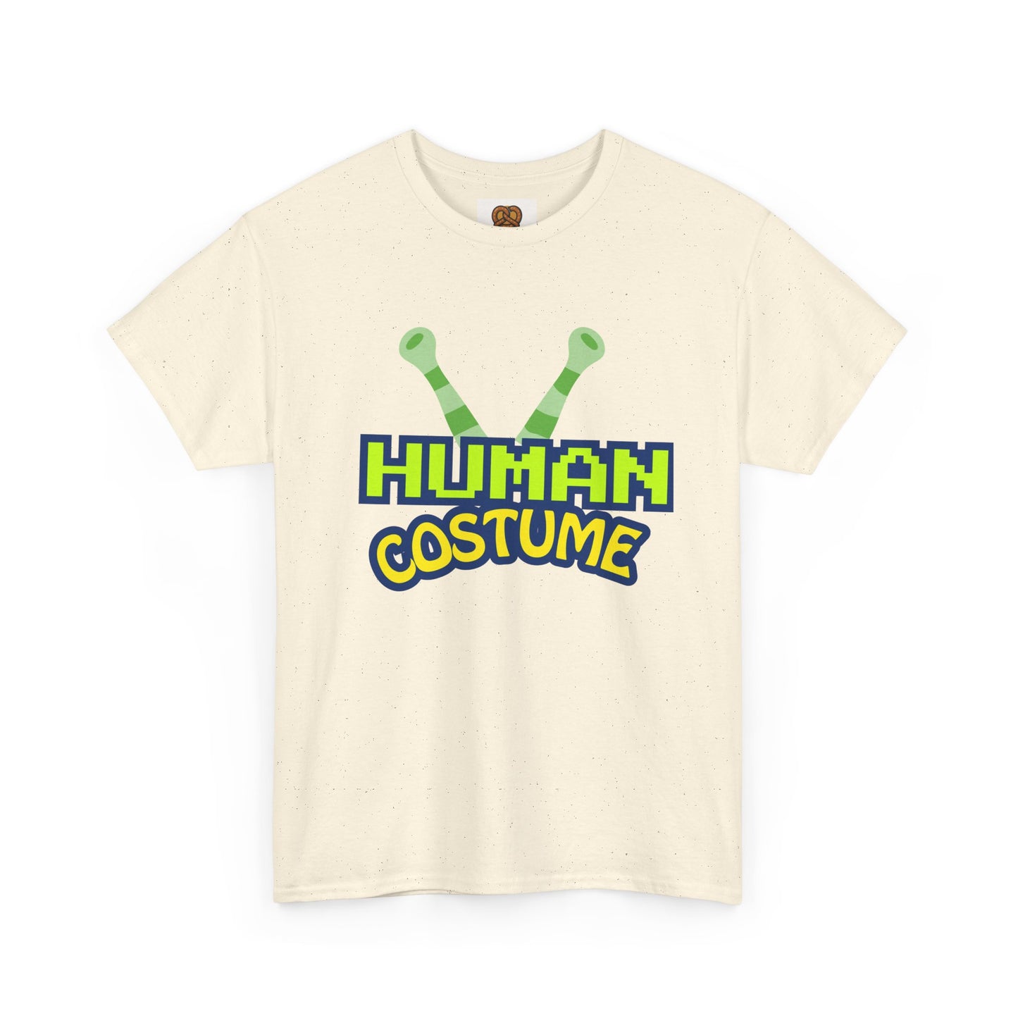 Alien Antenna "Human Costume" T‑Shirt — Funny Sci‑Fi Halloween Tee