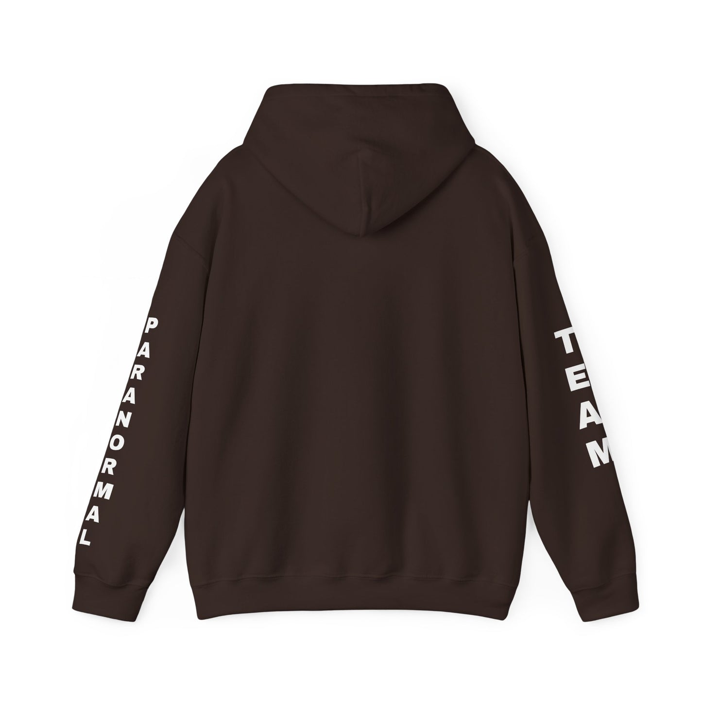 Paranormal Team Hoodie – Black Sleeve Print Hooded Sweatshirt