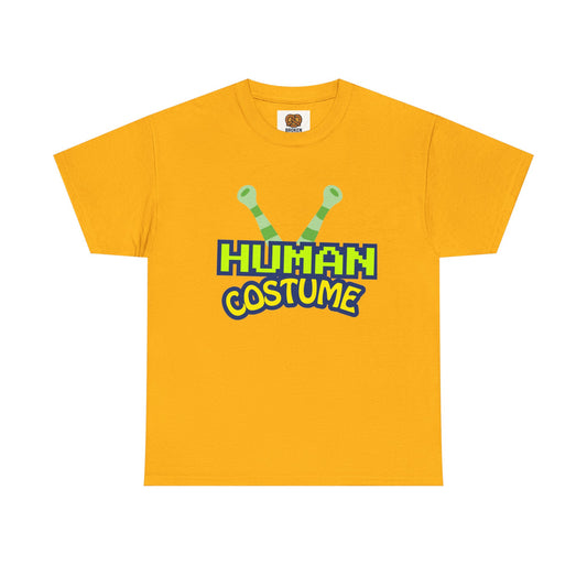 Alien Antenna "Human Costume" T‑Shirt — Funny Sci‑Fi Halloween Tee