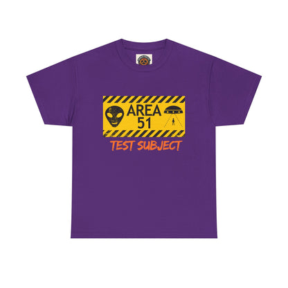 Area 51 Test Subject T-Shirt — Alien Warning Graphic Tee
