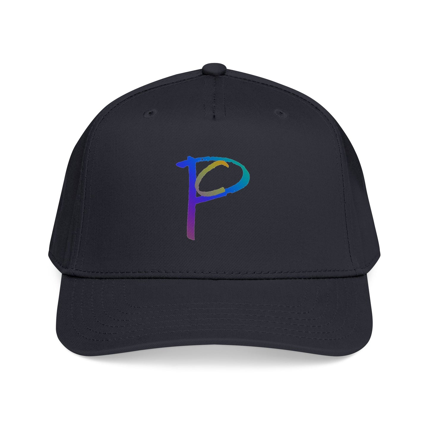P Rainbow Gradient 'P' Embroidered Baseball Cap