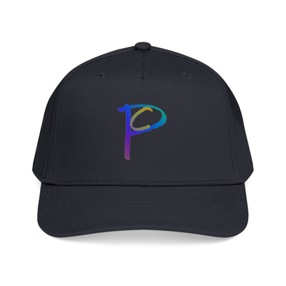 P Rainbow Gradient 'P' Embroidered Baseball Cap