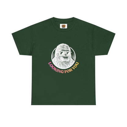 Looking For You Sasquatch T-Shirt — Retro Bigfoot Graphic Tee