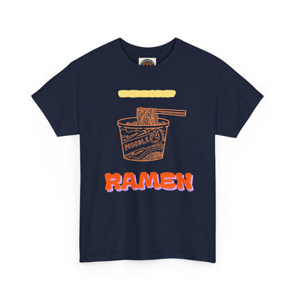 Ramen Cup Graphic Tee – Retro Noodle Illustration Casual T-Shirt