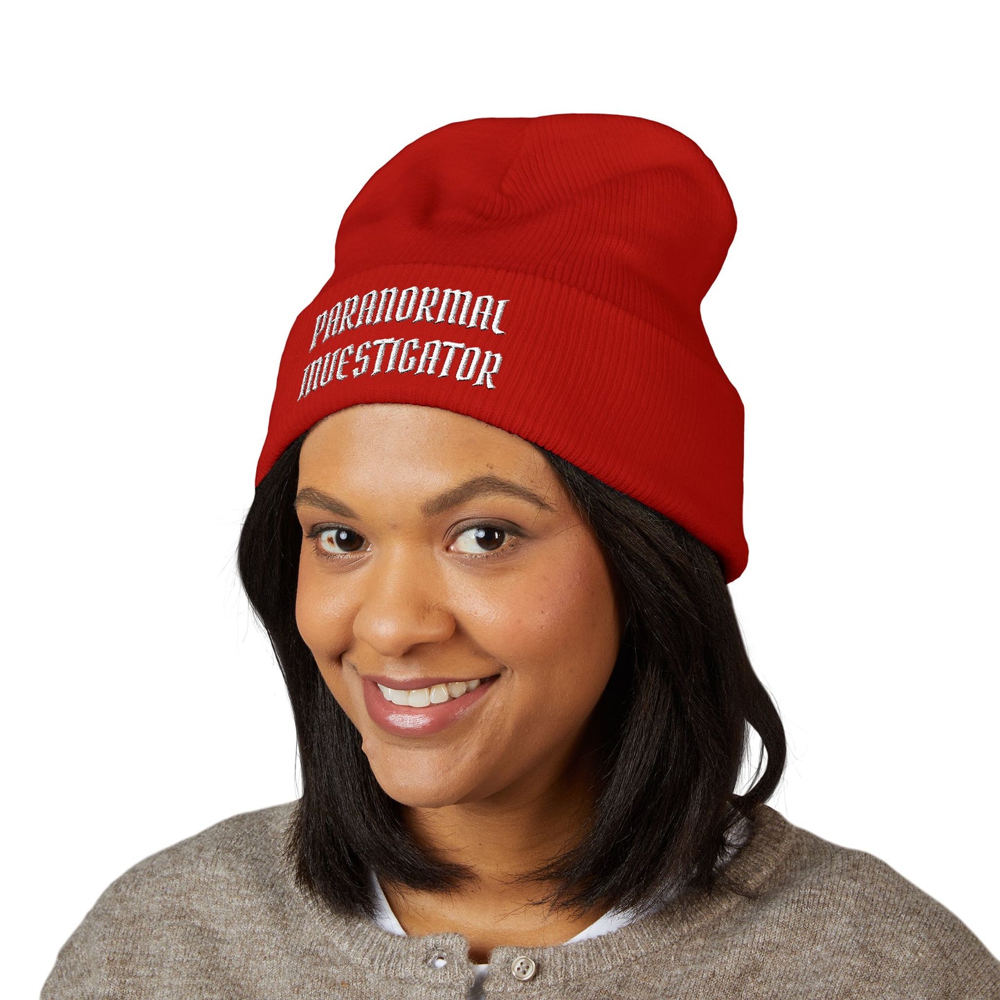 Paranormal Investigator Embroidered Beanie