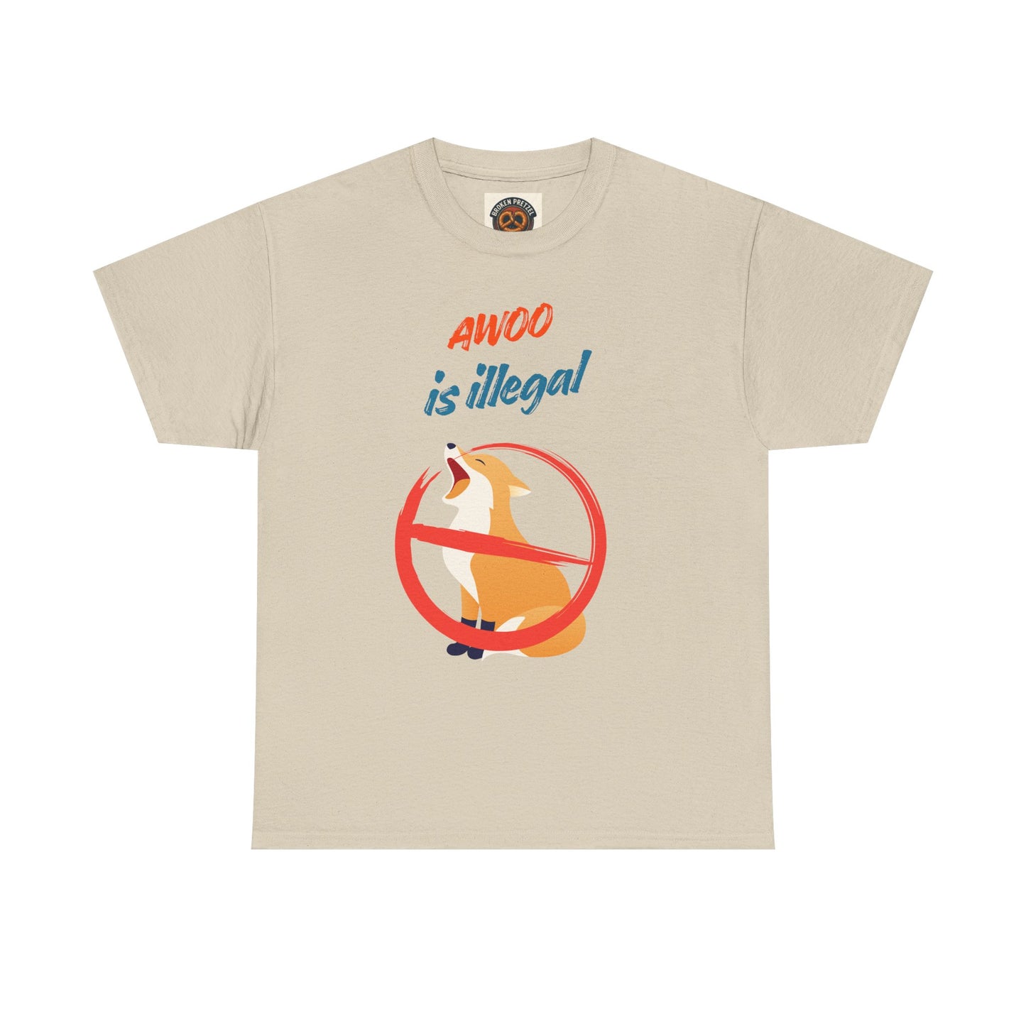 Graphic Tee — "Awoo Is Illegal" Corgi Protest Shirt
