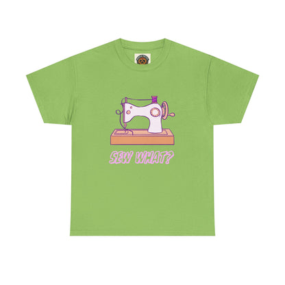 Sew What? Vintage Sewing Machine Tee — Funny Sewing Gift