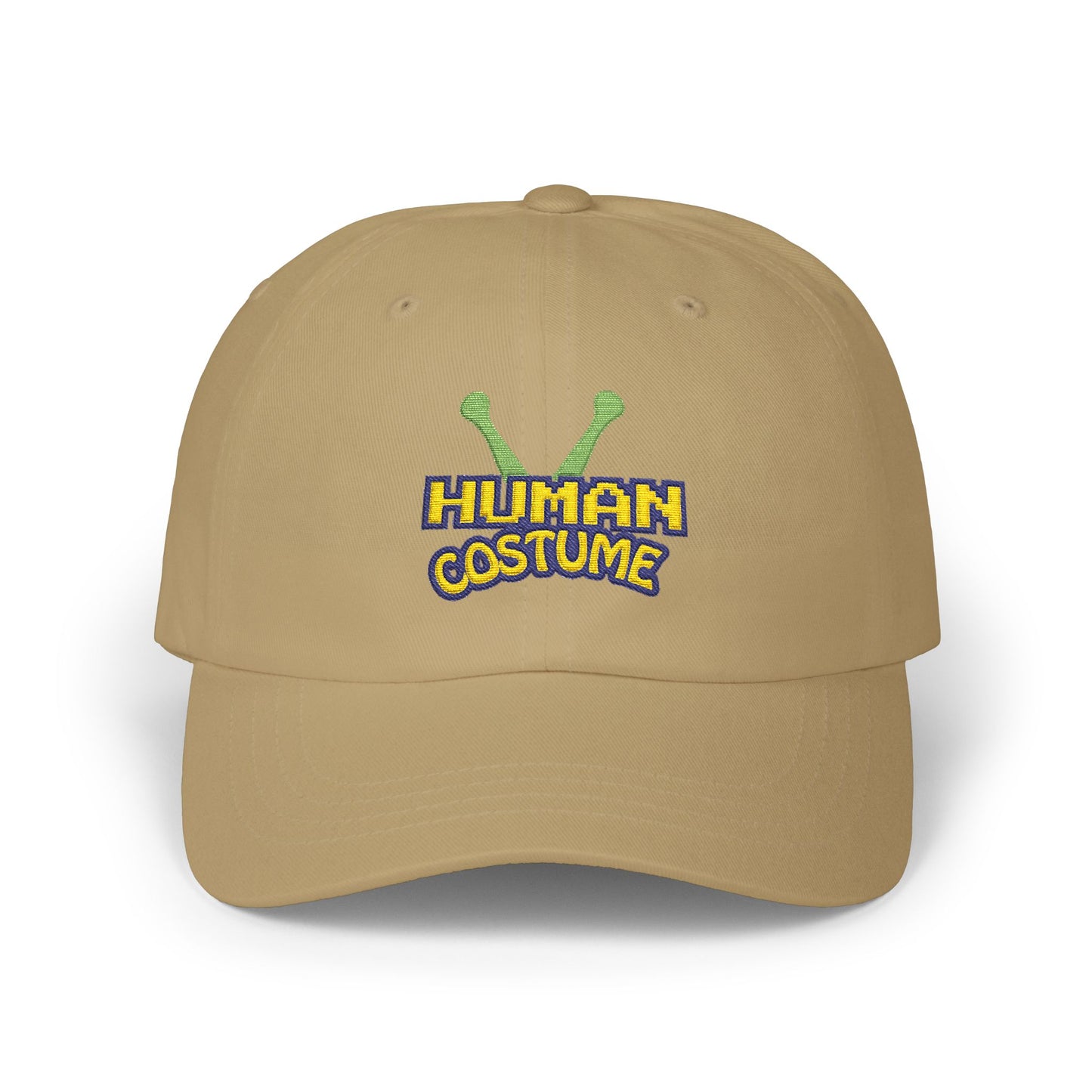 Dad Cap — 'Human Costume' Alien Antenna Embroidered Hat
