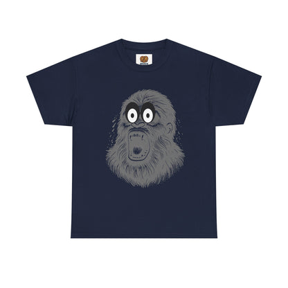 Screaming Ape Graphic Tee — Retro Monochrome Primate Design