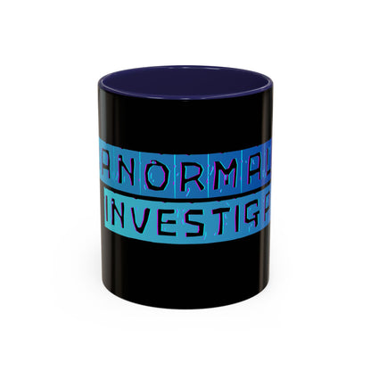 Paranormal Investigator Accent Coffee Mug – Blue Ribbon Design (11/15oz)