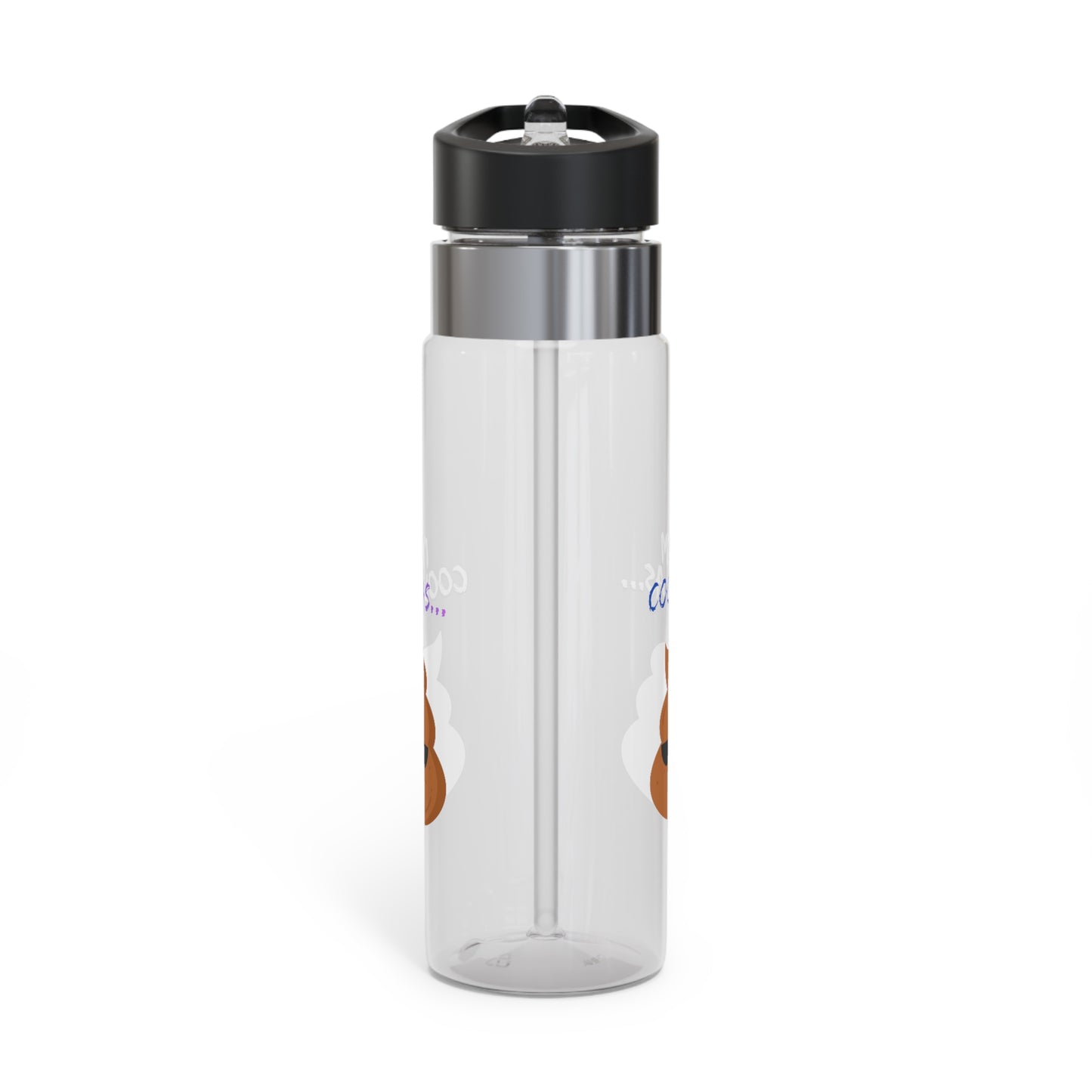 20oz Sport Bottle — "I'm Cool As" Sunglasses Poop Emoji