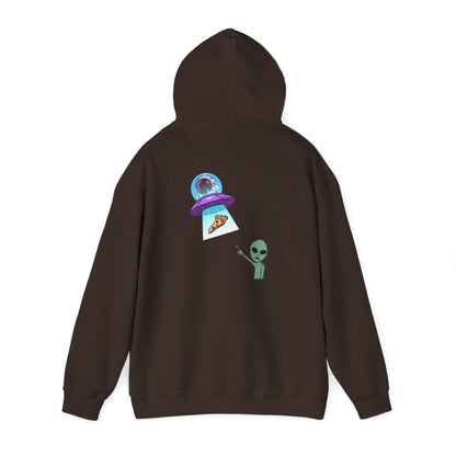 Alien UFO Hoodie — Cute Alien Abduction Graphic Pullover