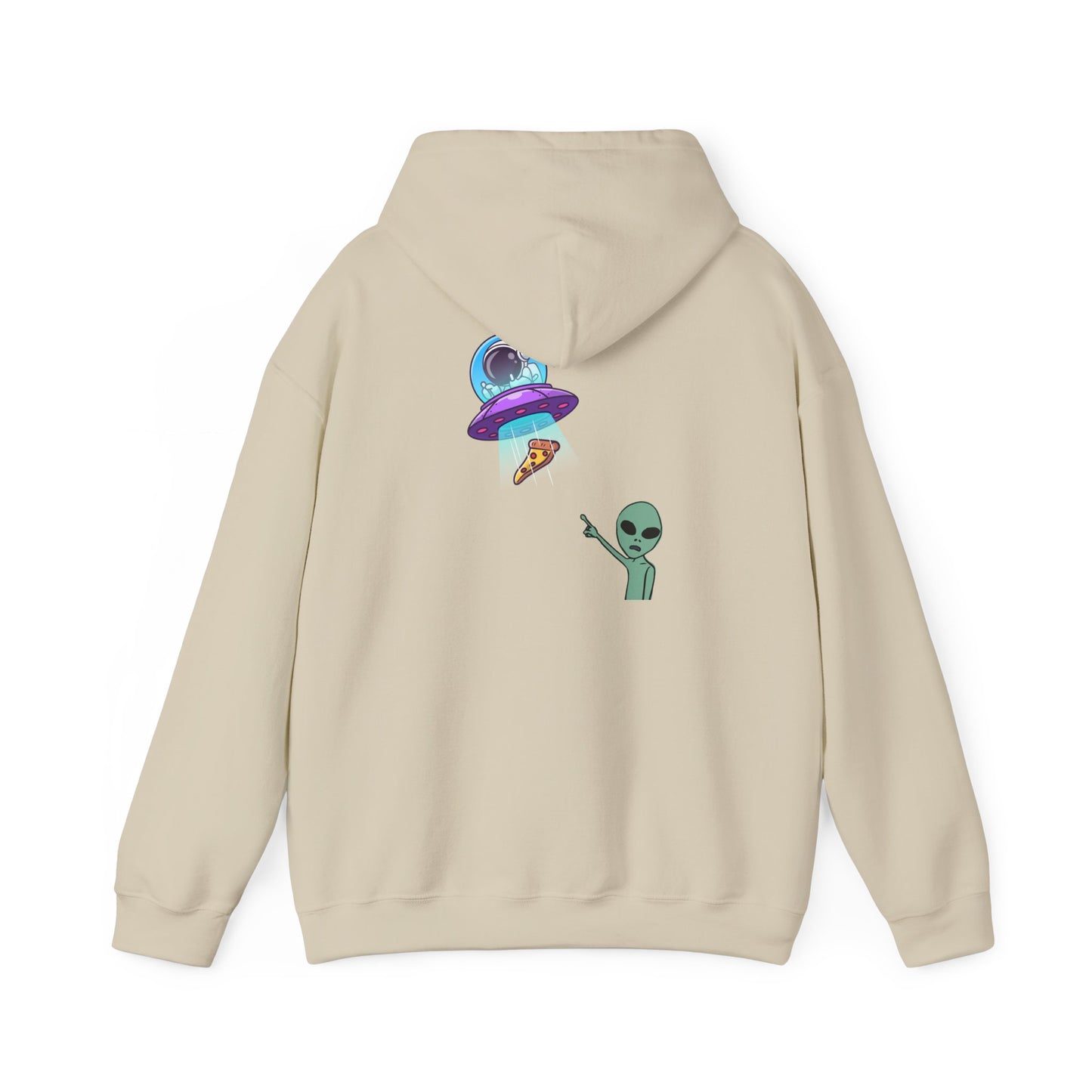 Alien UFO Hoodie — Cute Alien Abduction Graphic Pullover