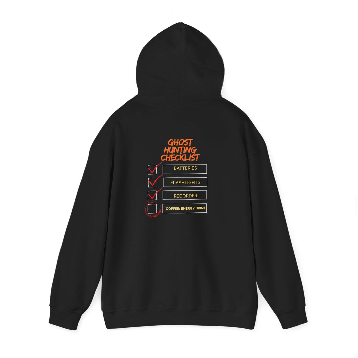 Hunting Checklist Hoodie — Funny Ghost Hunt Crewneck Sweatshirt