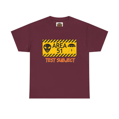 Area 51 Test Subject T-Shirt — Alien Warning Graphic Tee
