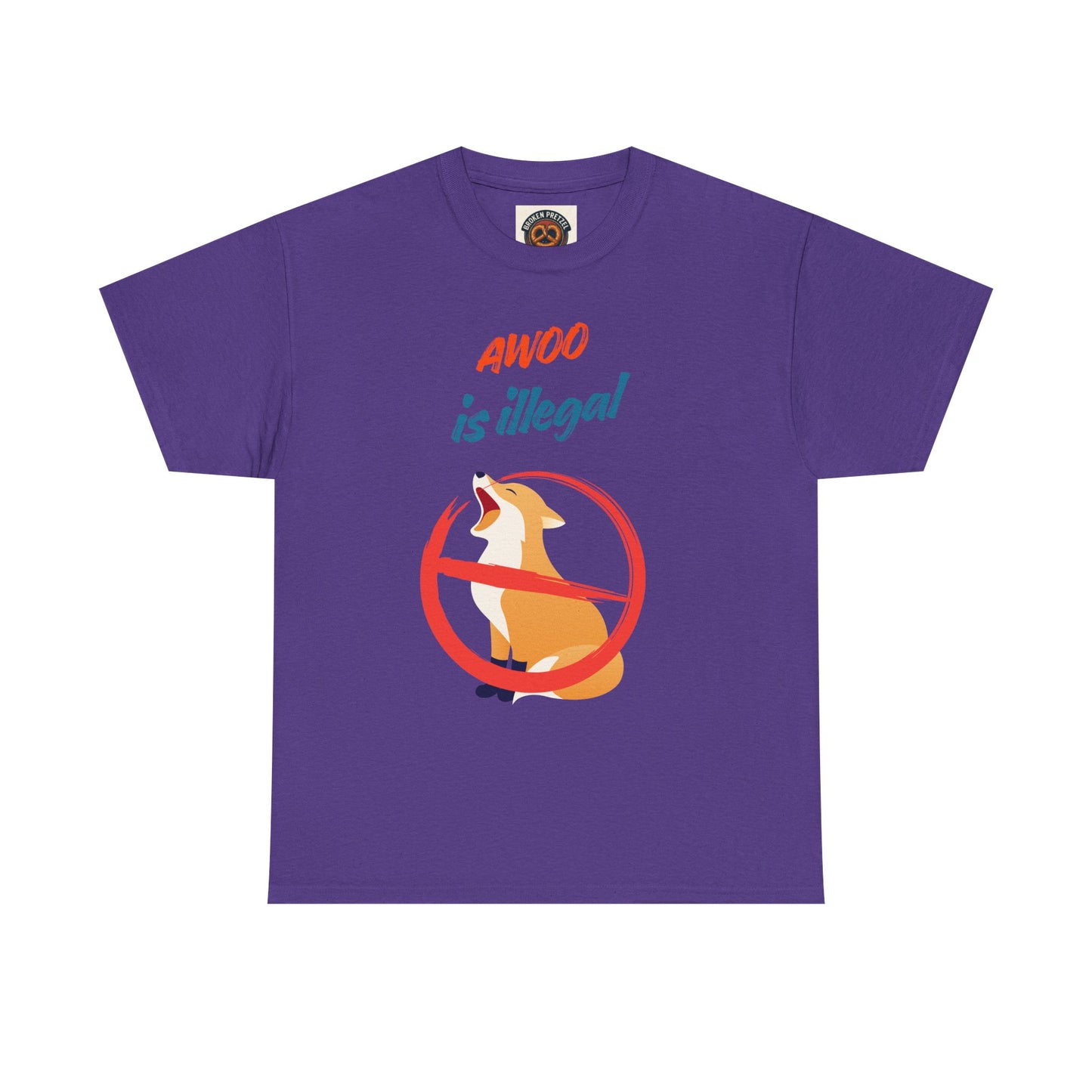 Graphic Tee — "Awoo Is Illegal" Corgi Protest Shirt