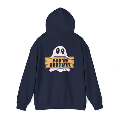 You're Bootiful Ghost Hoodie — Cute Halloween Pullover for Kids & Adults