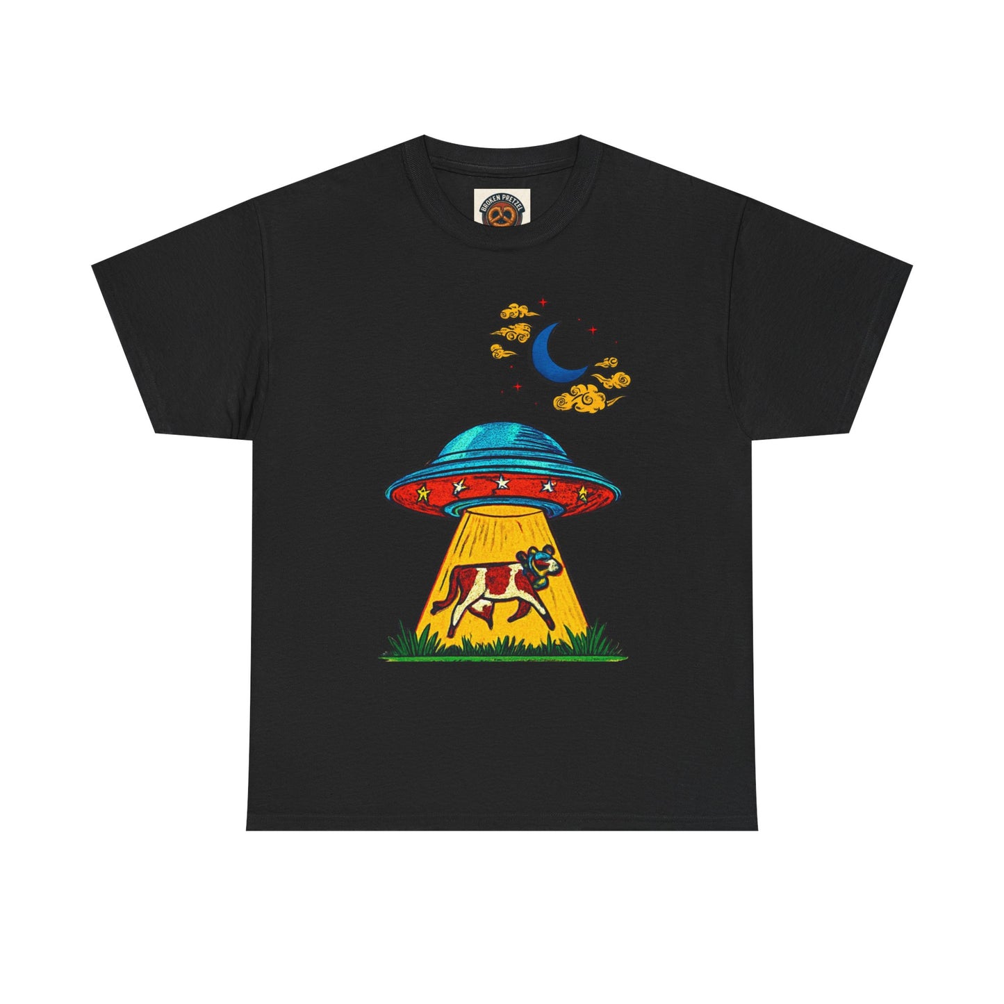 Alien UFO Cow Abduction T-Shirt