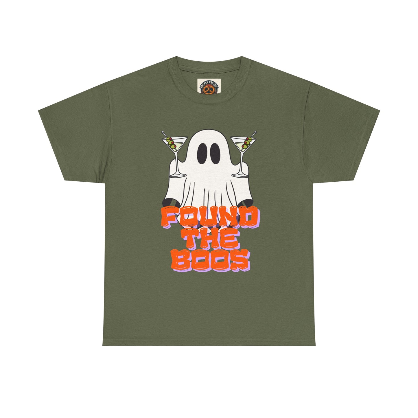 Found the Boos Ghost Tee — Funny Halloween Martini Party T-Shirt