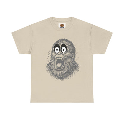 Screaming Ape Graphic Tee — Retro Monochrome Primate Design