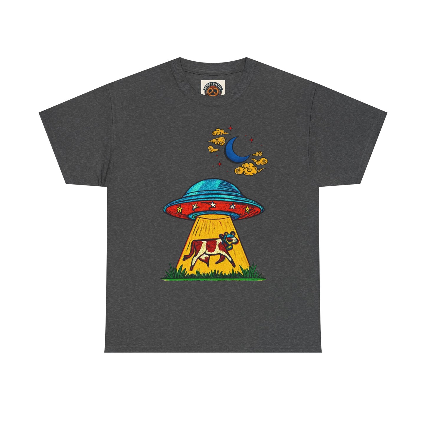 Alien UFO Cow Abduction T-Shirt