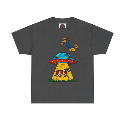 Alien UFO Cow Abduction T-Shirt