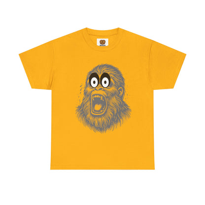 Screaming Ape Graphic Tee — Retro Monochrome Primate Design
